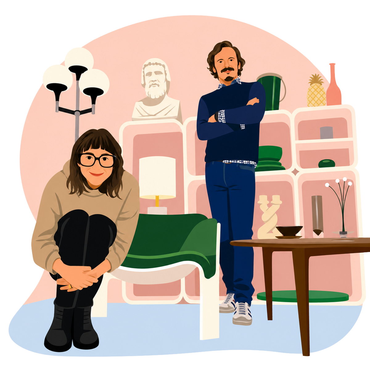Antiquaire du midcentury
